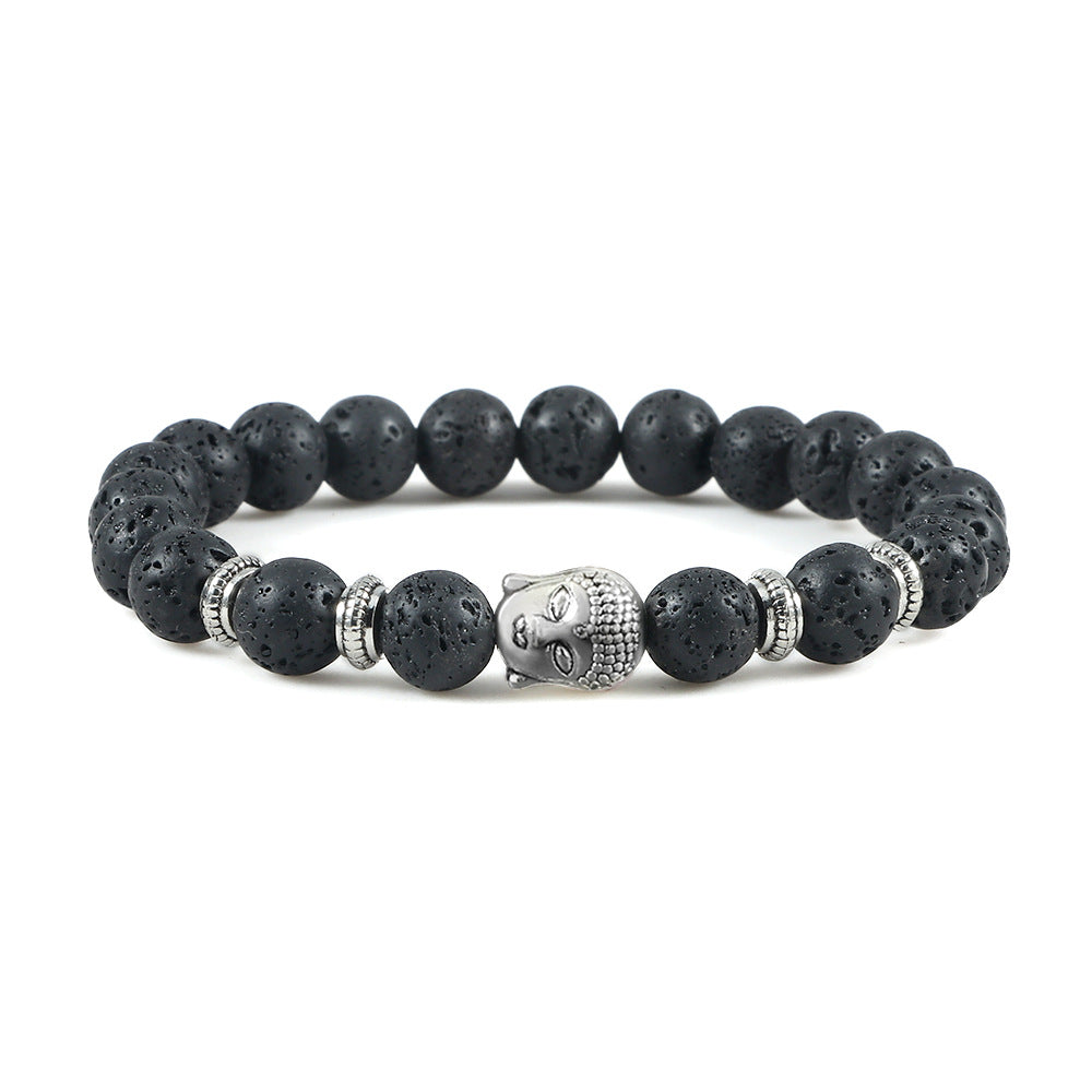 Brazalete de la cabeza de la cabeza de la cabeza del cristal de la buda de los budas de la buda